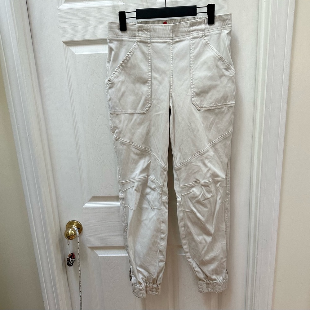 SPANX Off White Cargo Jogger Pants